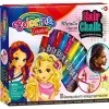 Set de tizas para el pelo colorino 68635PTR – 10 colores mix, lápices de color temporales para el pelo