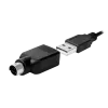 Teclado LogiLink ID0019A universal USB QWERTZ alemán negro