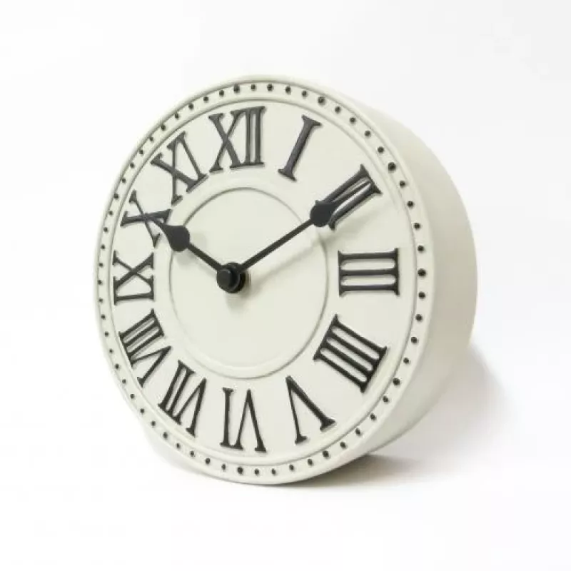 Reloj NeXtime 5187wi London Table, Ø16 cm, pared, blanco/negro+B32