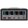 Cargador multipuerto Exsys EX-1107 260W, negro, Power Delivery multipuerto para varios dispositivos