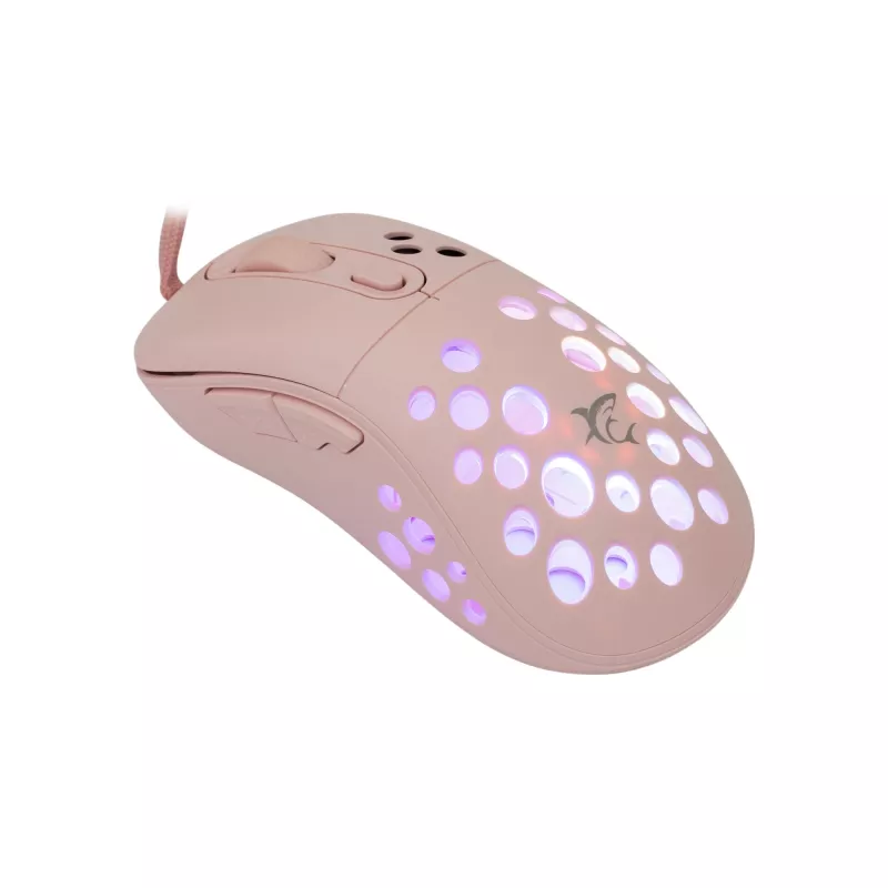 Ratón White Shark GM-5013 Azrael Pink USB