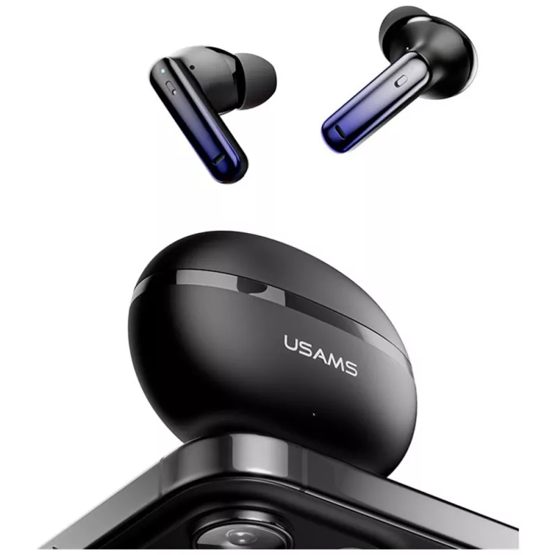 Auriculares Bluetooth Usams TWS E02 ANC+ENC negros