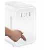 Mini nevera con espejo de maquillaje LED Elle ESDAFX08WHEU 8 L blanca