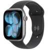 Apple Watch Series 11 GPS + Cellular 42mm caja de aluminio gris espacial con correa deportiva negra - M/L