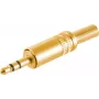 Conector macho estéreo ShiverPeaks 51200-MG conector macho jack 3,5 mm de metal dorado