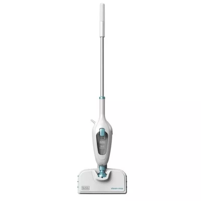 Black & Decker FSMH13E10-QS mopa de vapor 10 en 1, 1300 W, depósito de agua de 0,38 l, blanco/azul