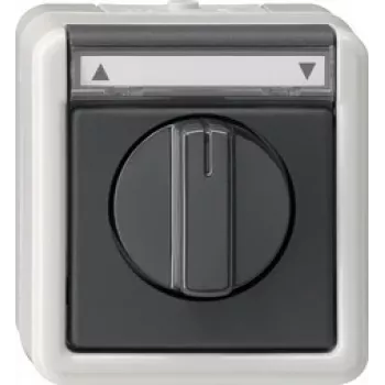 GIRA 015430 Interruptor eléctrico negro - gris (015430)