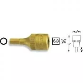 Hazet vaso destornillador hexágono interior 6,3 mm (1/4) 8501-2.5 longitud 28 mm (8501-2.5)