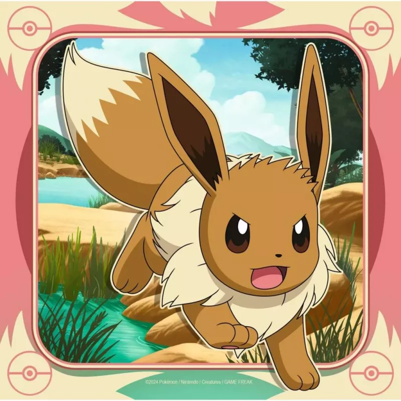 Puzle Ravensburger Pikachu, Charizard y Eevee — 147 piezas, a partir de 5 años, 210 × ? mm