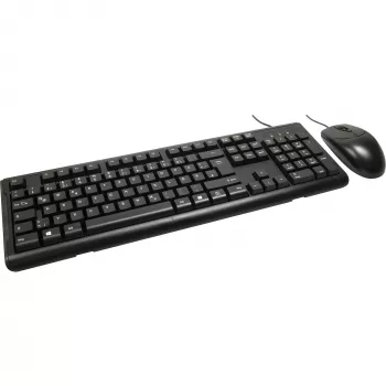 Inter-Tech AC KB-102DE teclado de sobremesa USB negro 1000dpi 105 teclas con cable (88884138)