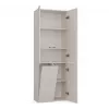 Armario de baño Nel DD 1K cesta color crema puertas largas