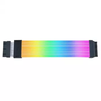 Cable PCIe RGB Lian Li Strimer Wireless, 2x conector de 8 polos, 0,34 m, negro/transparente, silicona/TPE