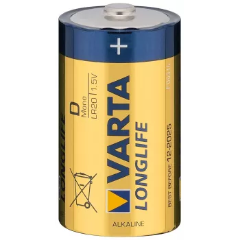 Pila Varta 4120 Longlife D Mono 1,5 V – pila primaria de zinc-carbono D, 1,5 V