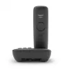 Gigaset E290A Teléfono analógico/DECT con identificación de llamadas Negro