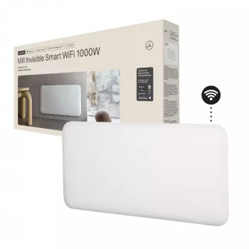 Calefactor eléctrico Mill PA1000WIFI4 1000 W para estancias de 12–16 m² blanco IPX4