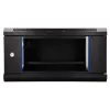EXTRALINK LITE 4U 530X400 armario rack de pared negro con bandeja