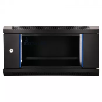 EXTRALINK LITE 4U 530X400 armario rack de pared negro con bandeja
