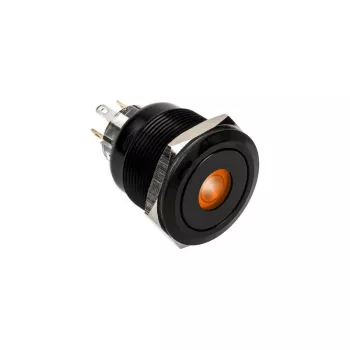 Pulsador antivandálico DimasTech PD220 de 25 mm Blackline Dot RGB