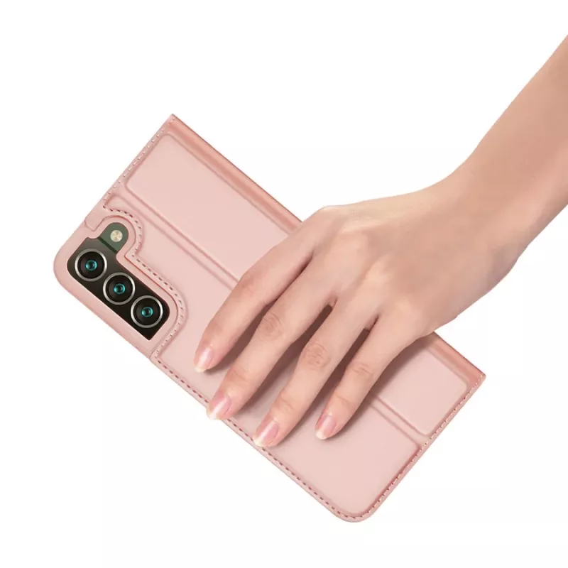 Dux Ducis Skin Pro funda tipo cartera con tapa abatible Samsung Galaxy S22+ (S22 Plus) rosa