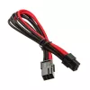 Cable SilverStone PCIe de 6 pines a PCIe de 6 pines 250mm - negro/rojo