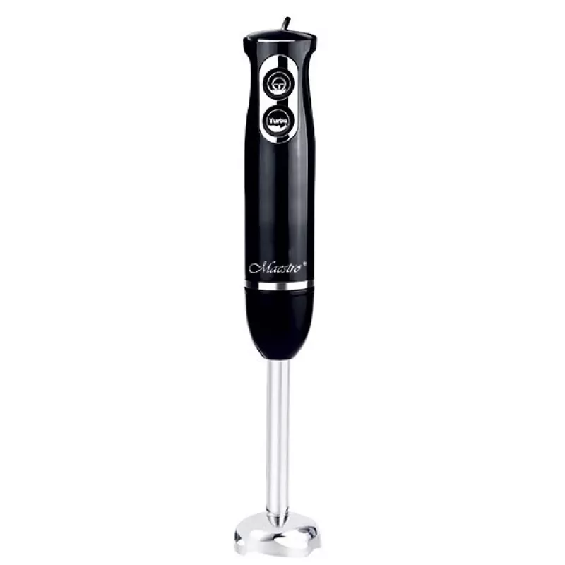 Batidora Maestro MR-511 — 500 W, 2 velocidades, impulso, turbo, recipiente desmontable de 900 ml, cuchillas de acero inoxidable, negro