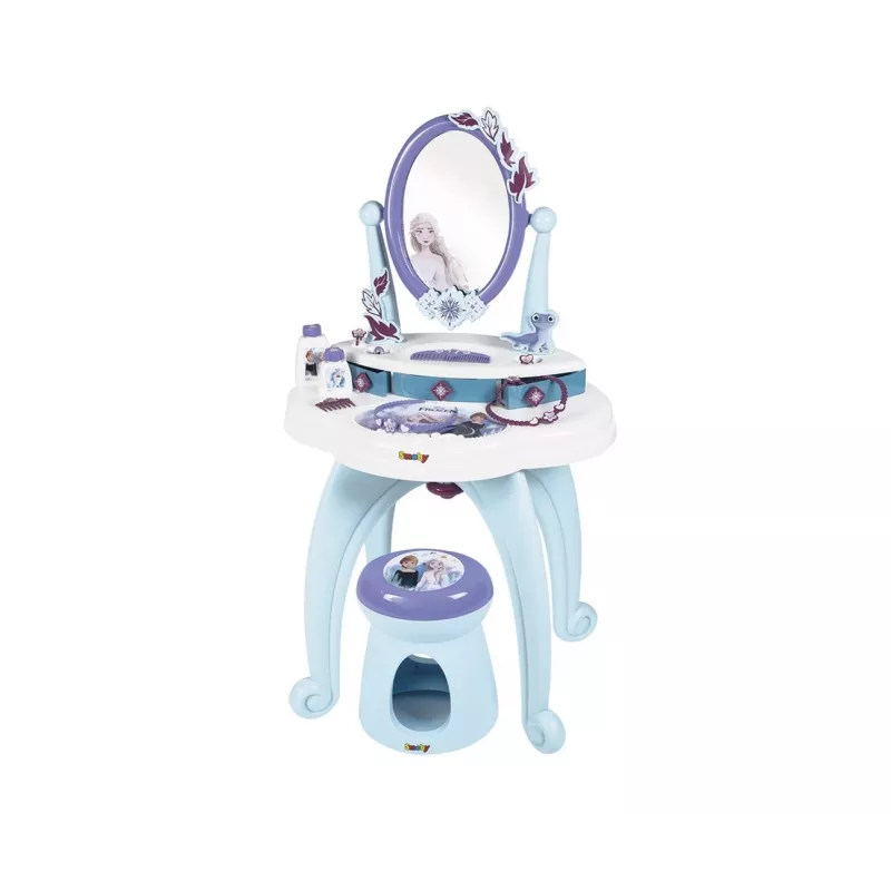Tocador 2 en 1 Smoby Frozen azul lila 3 a 6 años