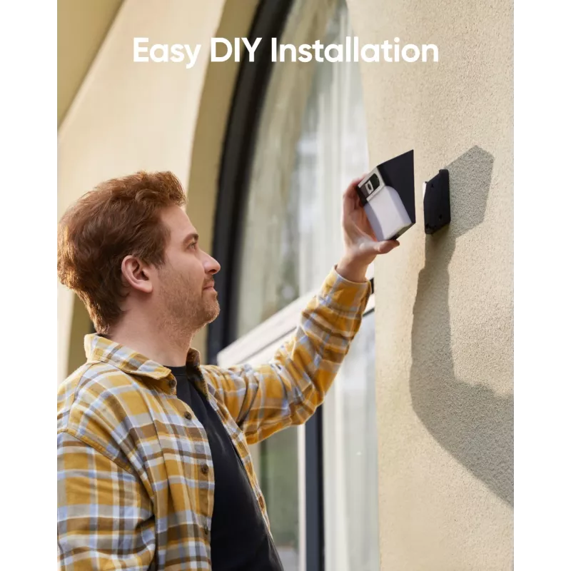 Anker Innovations Eufy Solar Wall Light Cam S120 - cámara de vigilancia de red - resistente a la intemperie - color (día/noche)