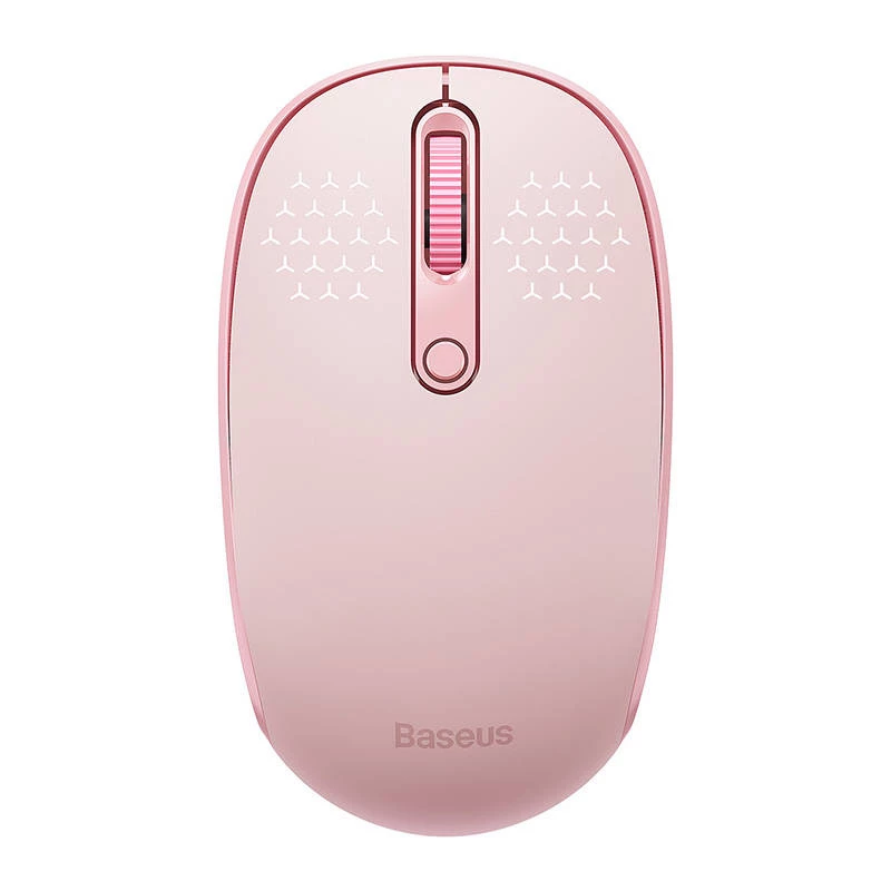 Ratón inalámbrico Baseus F01B Tri-Mode 2.4G BT5.0 1600 DPI (rosa)