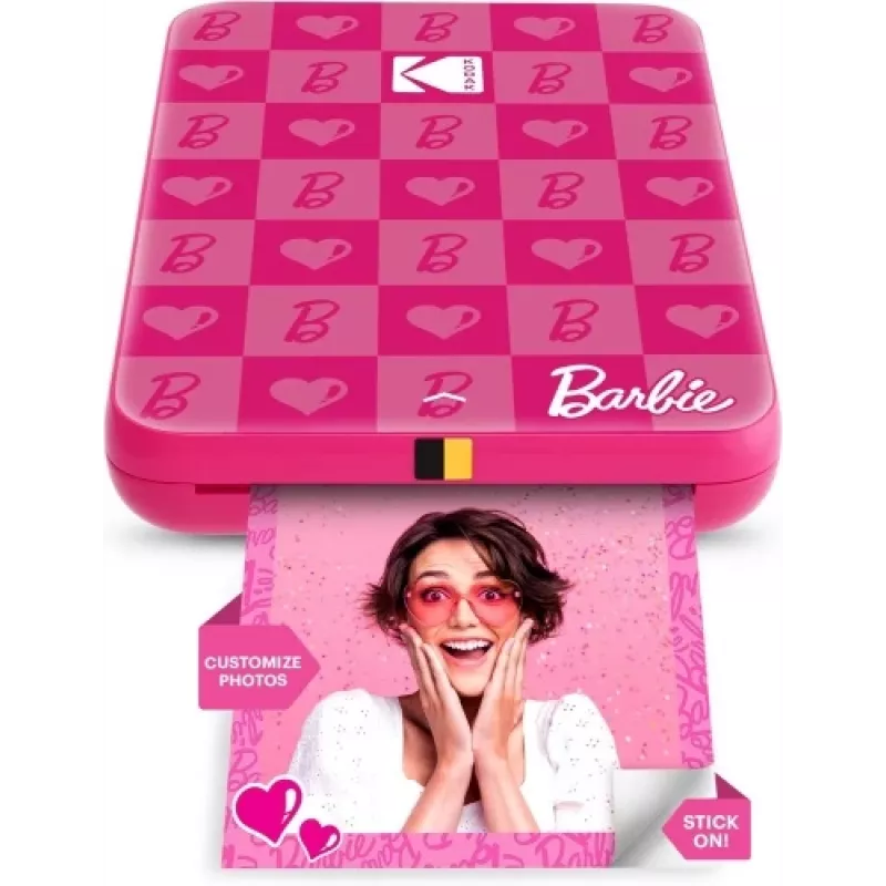 Barbie x Kodak STEP Slim impresora fotográfica móvil instantánea Colour ZINK 2x3'' 1 ppm, Bluetooth, rosa