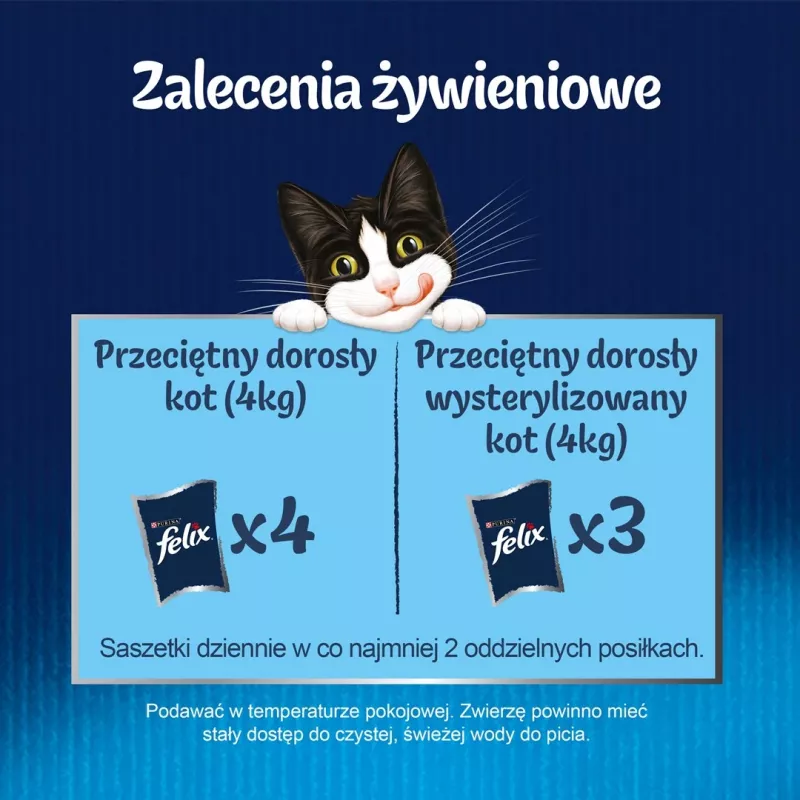 Comida húmeda para gatos Felix Sensations Country Flavors en gelatina multipack 24×85 g — comida húmeda, 24 bolsitas, 85 g cada una, humedad 82%