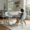 Ergo Office Escritorio infantil ergonómico de altura ajustable, gris, máx. 100 kg, ER-417 2cz
