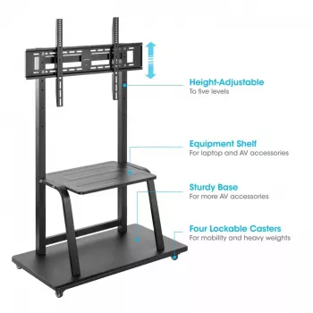 Soporte con ruedas MANHATTAN para 1 pantalla, 37–100