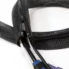 LOGILINK KAB0047 LOGILINK Organizador de cables flexible con cremallera, negro 2m