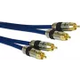 Cable de audio Kindermann 5763000110 10m 2xRCA azul