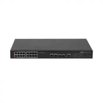 Switch Gigabit Ethernet no gestionado DAHUA PFS4218-16ET-240, 16 puertos RJ-45 PoE, 8,8 Gbit/s, MAC 4000
