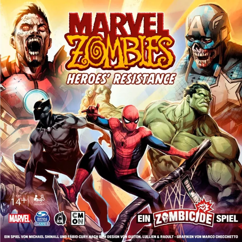 Juego de mesa Asmodee Marvel Zombies Heroes' Resistance — miniaturas cooperativas crossover Zombicide