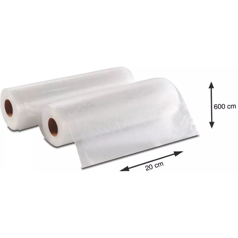 Solis Vac Rolls rollos para envasadora al vacío 20 x 600 cm, 2 rollos