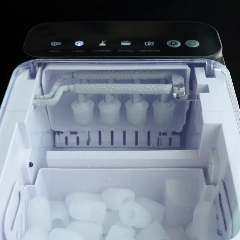 Máquina de cubitos de hielo BLAUPUNKT IMB301 — máquina de hielo compacta de sobremesa, producción automática de hielo