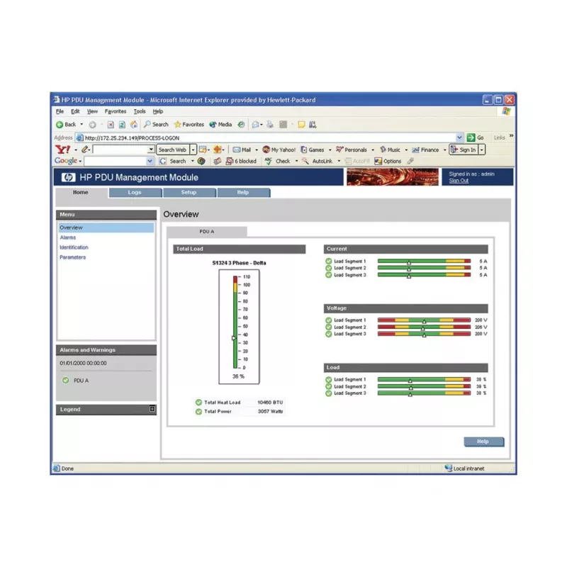 HPE PDU Management Module para PDU monitorizada
