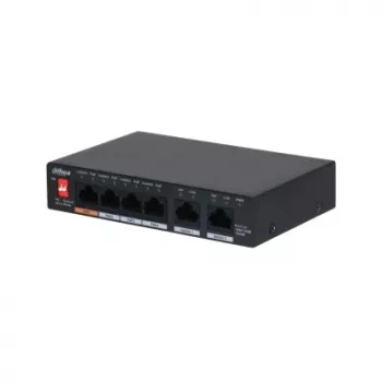 Dahua Technology PFS3006-4GT-60-V2 Gigabit Ethernet (10/100/1000) Power over Ethernet (PoE) negro