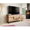 Aparador Cama LOTTA 150 2D3S roble wotan + negro mate
