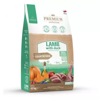 Pienso seco para perros POKUSA Premium Selection Puppy Cordero con pato 12 kg, 30 % proteína, 16 % grasa, para cachorros