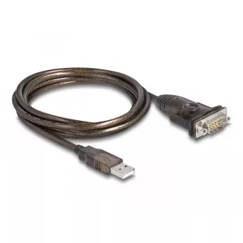 Adaptador DeLOCK USB 2.0 Type-A a serie RS-232 D-Sub 9 pines conector macho 1,5 m