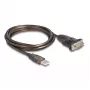 Adaptador DeLOCK USB 2.0 Type-A a serie RS-232 D-Sub 9 pines conector macho 1,5 m