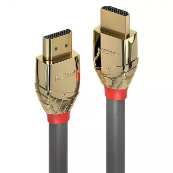 Cable HDMI estándar Lindy 15m, Gold Line, 15 m, HDMI tipo A (estándar), HDMI tipo A (estándar), gris