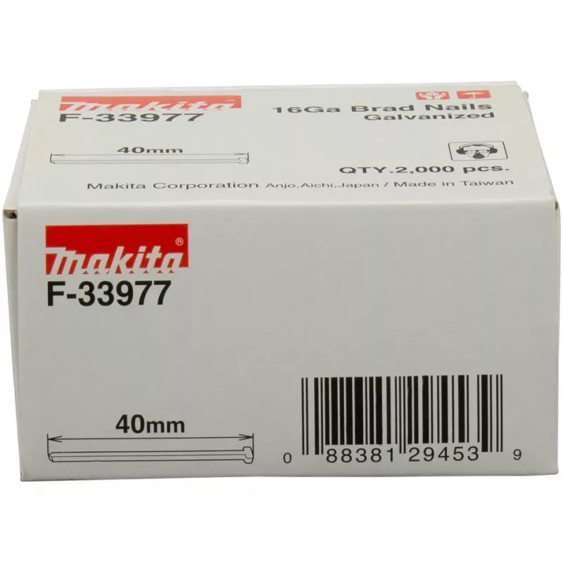Makita F-33977 clavos, 1,3 x 40 mm, 2000 uds.