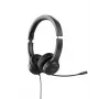Acer AHW154 GP.HDS11.02D auriculares de oficina con cable, estéreo, conector jack, micrófono flexible integrado, negros