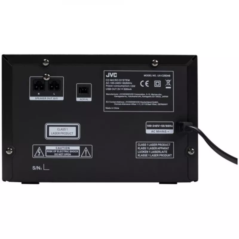 Microcadena de audio JVC UX-C25DAB 14 W negro