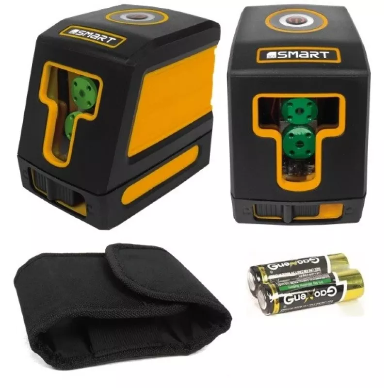 Smart365 06-02030G Cubo láser de líneas cruzadas, haz verde, 30 m