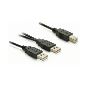 Cable DELOCK USB 2.0 B -> USB-A Power + Power/Data